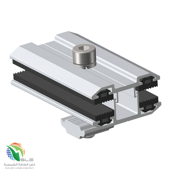 SLE ارض الطاقة الشمسية • مشبك تثبيت الوسط لألواح الطاقة الشمسية التي لا تحتوي على إطار الومنيوم SLE ارض الطاقة الشمسية • مشبك تثبيت الوسط لألواح الطاقة الشمسية التي لا تحتوي على إطار الومنيوم