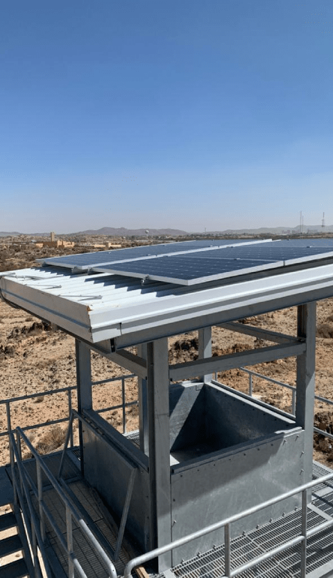 SLE ارض الطاقة الشمسية &bull; مشروع قاعدة الملك خالد الجوية