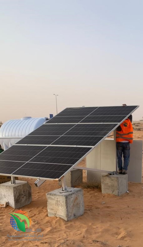 SLE ارض الطاقة الشمسية &bull; مشروع ارامكو خريص